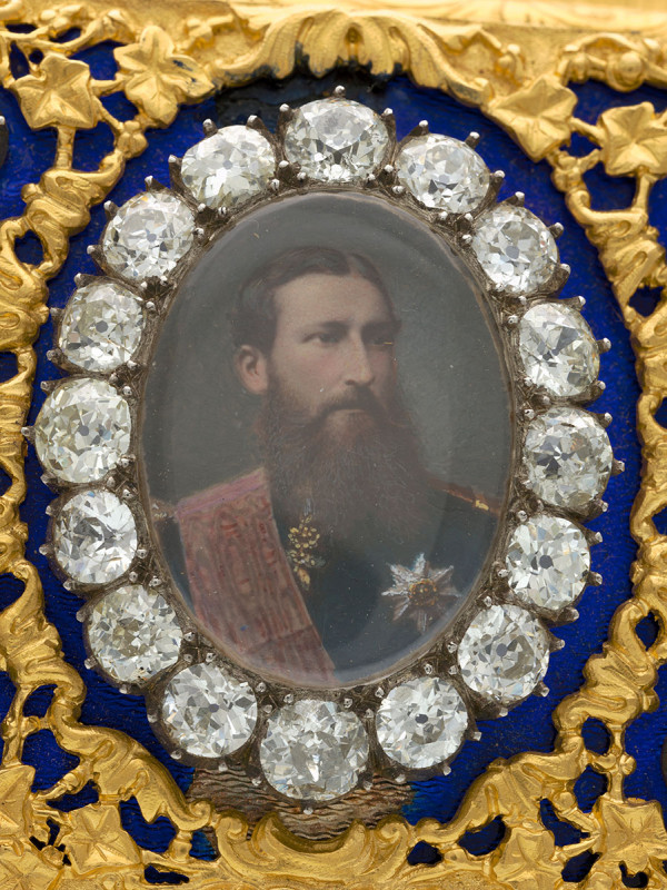 Snuifdoos met miniatuurportret koning Leopold II