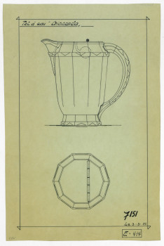 P2004/1/1478 - Design for water jug <i>Gioconda</i>