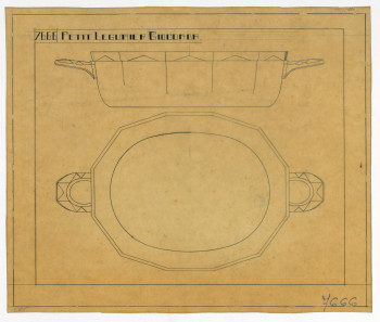 P2004/1/1880 - Design for vegetable bowl <i>Gioconda</i>