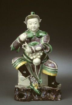 S75/97 - Beeldje van Kuan Yü, Figure of Kuan Yü