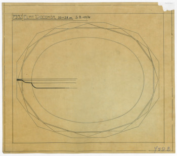 P2004/1/1811 - Design drawing for plate <i>Gioconda</i> Sb 4231/35, Ontwerptekening voor schotel Sb 4231/35 Gioconda
