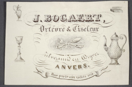 Adreskaart J. Bogaert (Antwerpen)