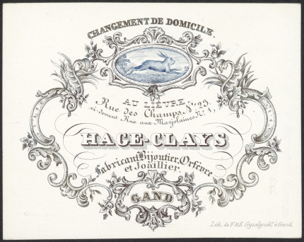 Adreskaart A. Hage-Clays (Gent)