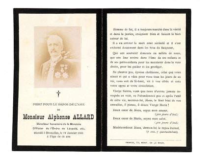 Doodsprentje van Alphonse Allard